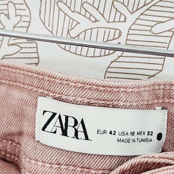 Zara Pink Flare & Wide Leg Jeans - Picture 4 of 5